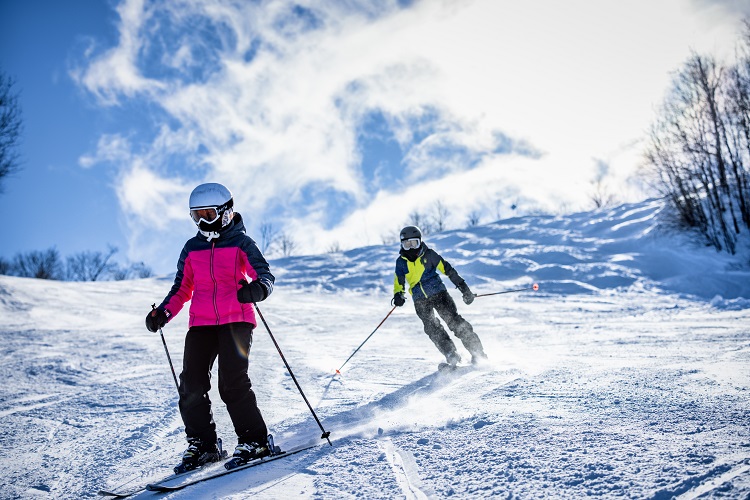 Ski alpin dans les Laurentides